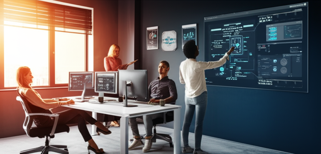 IT professionals at work